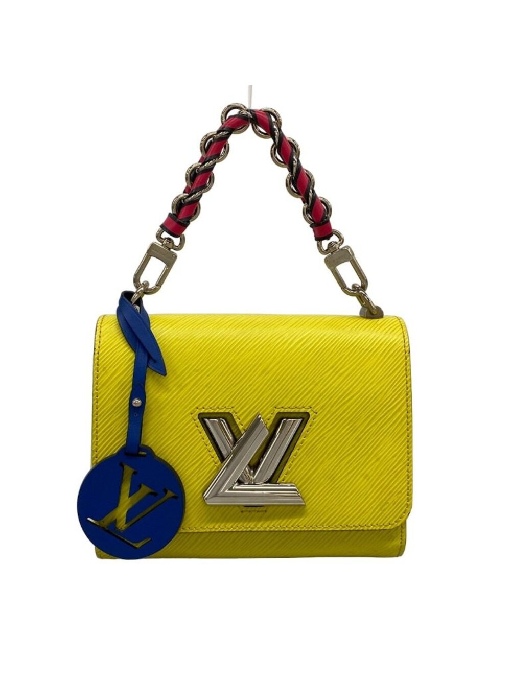 Louis Vuitton Handbag Twist PM Yellow Leather Cowhide